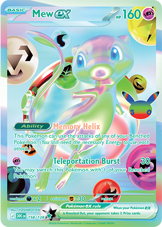 30th Celebration - 158/128 - Mew ex