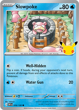 30th Celebration - 016/128 - Slowpoke