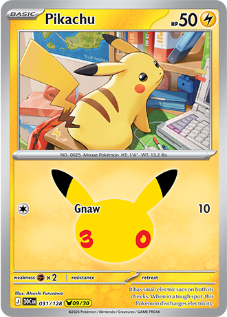 30th Celebration - 031/128 - Pikachu