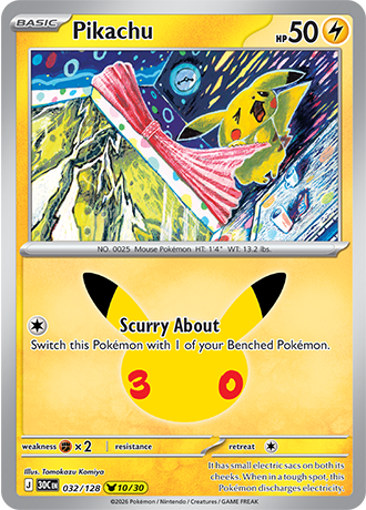 30th Celebration - 032/128 - Pikachu