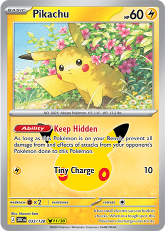 30th Celebration - 033/128 - Pikachu