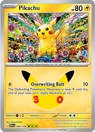 30th Celebration - 040/128 - Pikachu