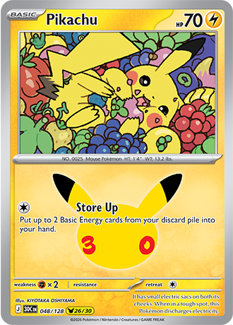 30th Celebration - 048/128 - Pikachu