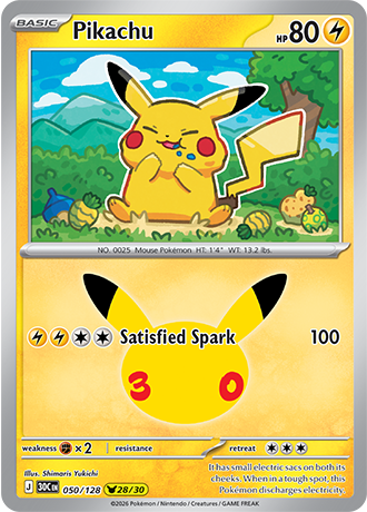 30th Celebration - 050/128 - Pikachu