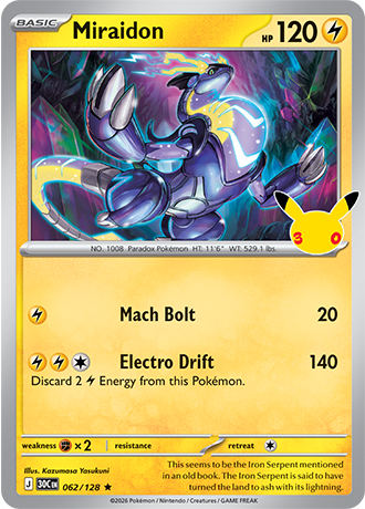 30th Celebration - 062/128 - Miraidon - Holo