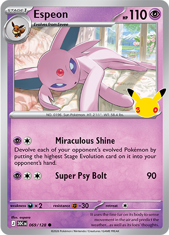 30th Celebration - 069/128 - Espeon
