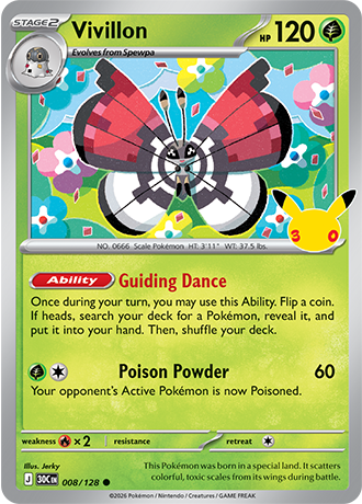 30th Celebration - 008/128 - Vivillon