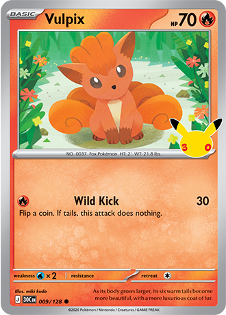 30th Celebration - 009/128 - Vulpix