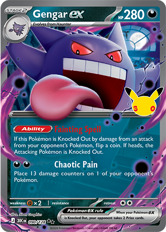 30th Celebration - 090/128 - Gengar ex