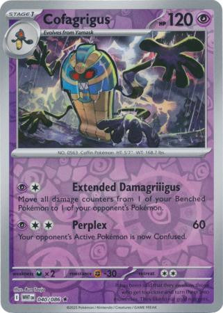White Flare - 040/086 - Cofagrigus - Reverse Holo