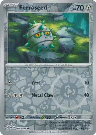 White Flare - 068/086 - Ferroseed - Reverse Holo