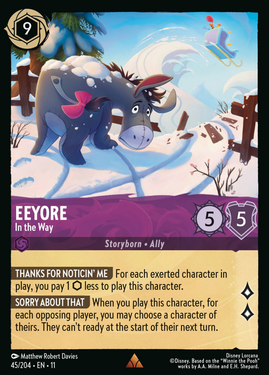 Winterspell - 045/204 - Eeyore - In the Way
