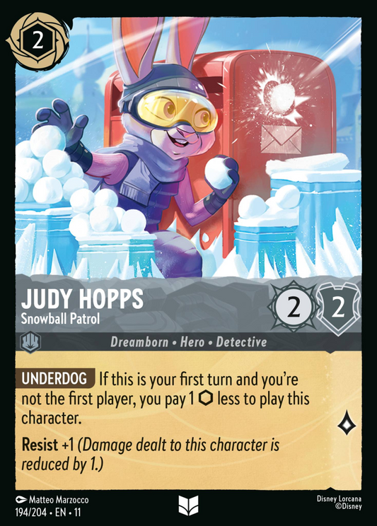 Winterspell - 194/204 - Judy Hopps - Snowball Patrol
