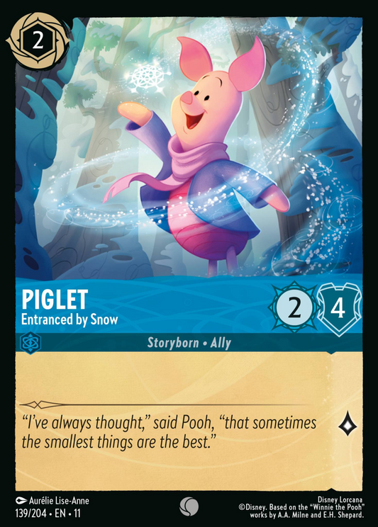 Winterspell - 139/204 - Piglet - Entranced by Snow