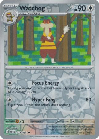 White Flare - 073/086 - Watchog - Reverse Holo