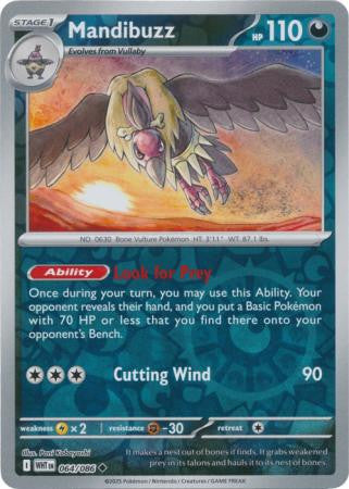 White Flare - 064/086 - Mandibuzz - Reverse Holo