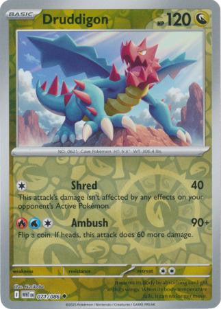 White Flare - 071/086 - Druddigon - Reverse Holo