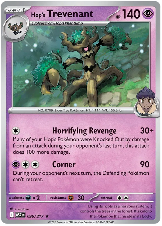 Ascended Heroes - 096/217 - Hop's Trevenant - Holo