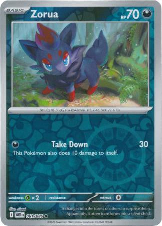 White Flare - 061/086 - Zorua - Reverse Holo