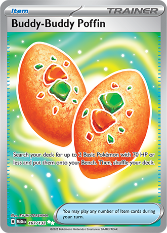 Mega Evolution - 167/132 - Buddy-Buddy Poffin