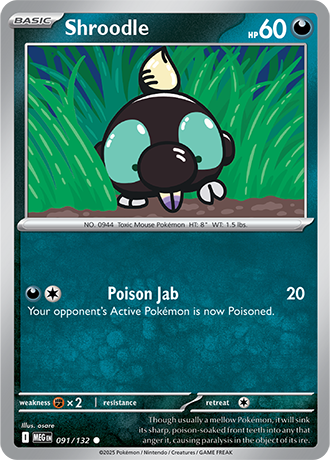 Mega Evolution - 091/132 - Shroodle
