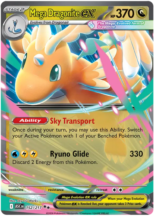 Ascended Heroes - 152/217 - Mega Dragonite ex