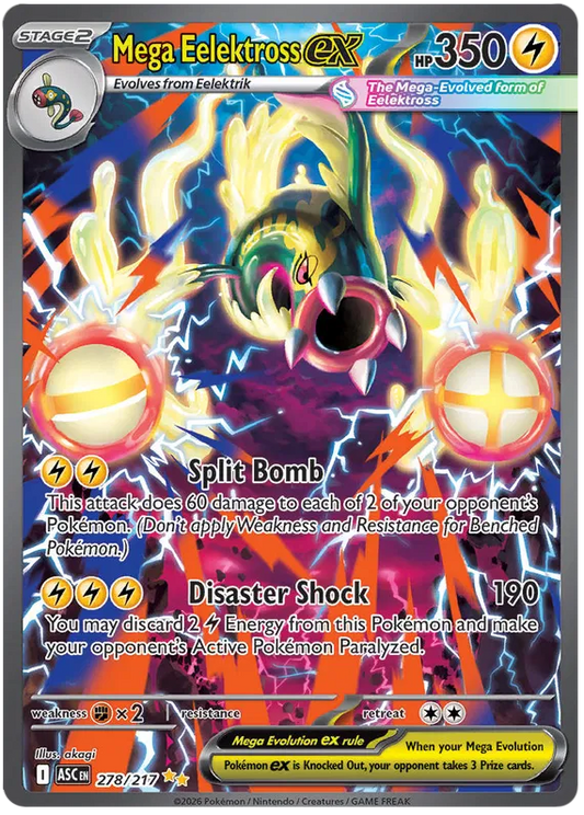 Ascended Heroes - 278/217 - Mega Eelektross ex