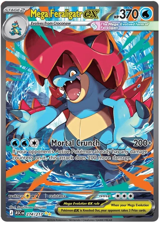 Ascended Heroes - 274/217 - Mega Feraligatr ex