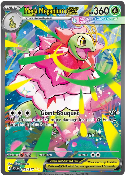 Ascended Heroes - 272/217 - Mega Meganium ex
