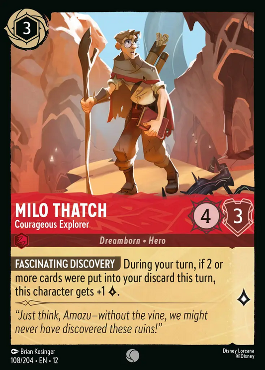Wilds Unknown - 108/204 - Milo Thatch - Courageous Explorer