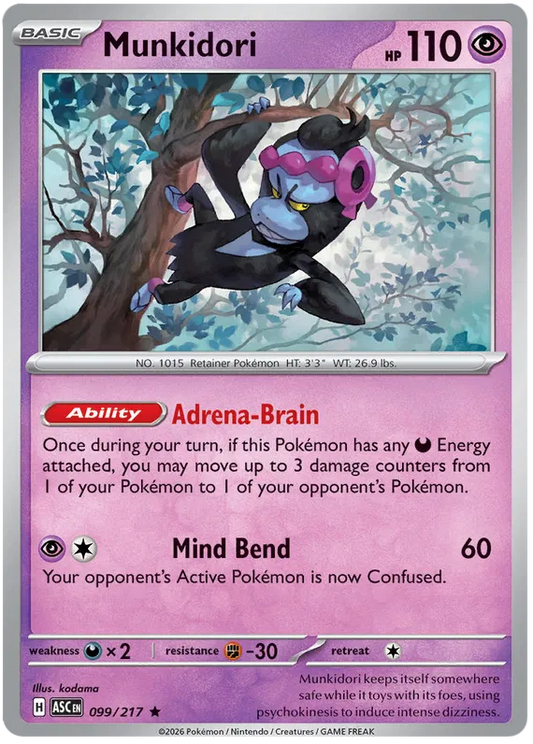 Ascended Heroes - 099/217 - Munkidori - Holo