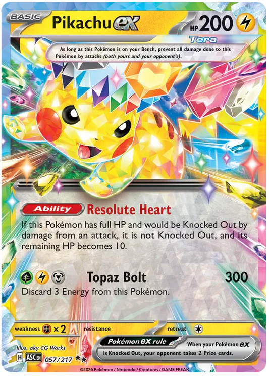 Ascended Heroes - 057/217 - Pikachu ex