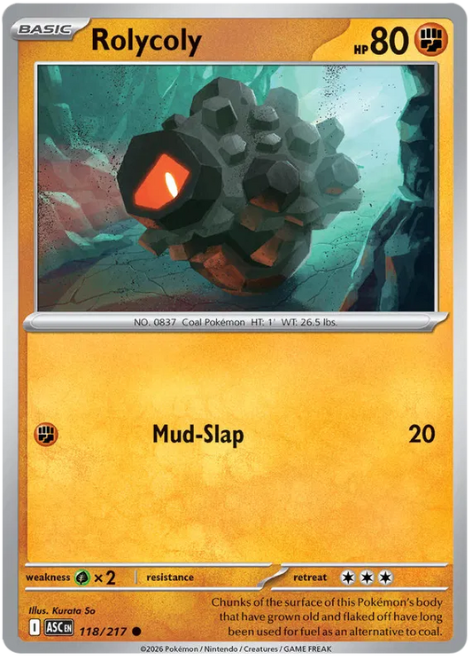 Ascended Heroes - 118/217 - Rolycoly