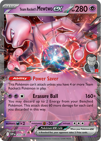 SVP205 - Team Rocket's Mewtwo ex - Oversized Card