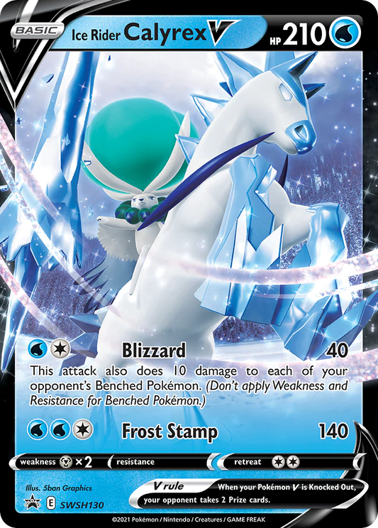 SWSH130 - Ice Rider Calyrex V - Oversized Card