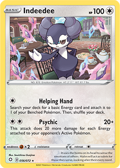 Shining Fates - 056/072 - Indeedee - Non Holo