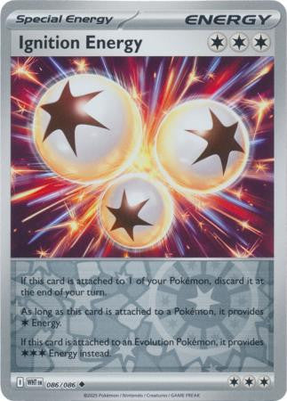 White Flare - 086/086 - Ignition Energy - Reverse Holo