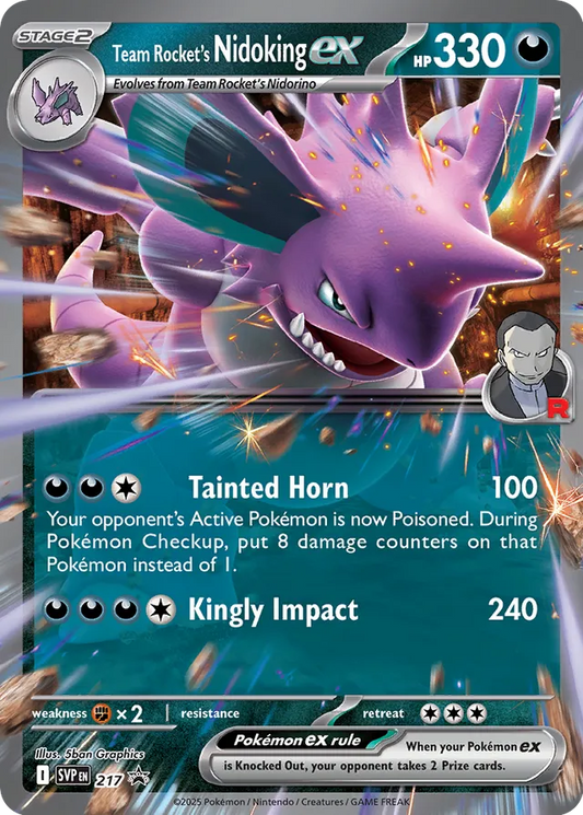 Black Star Promos - SVP217 - Team Rocket's Nidoking ex