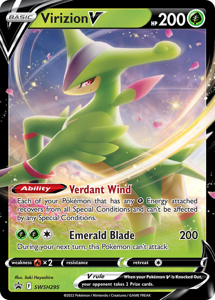 SWSH295 - Virizion V - Oversized Card
