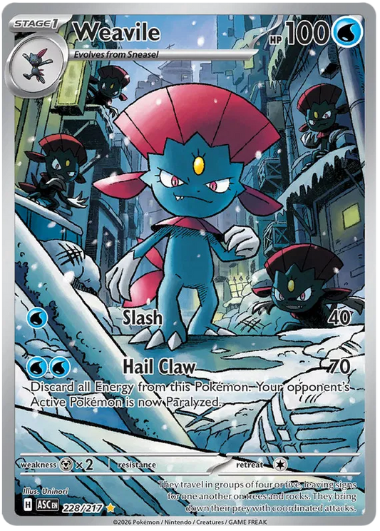 Ascended Heroes - 228/217 - Weavile
