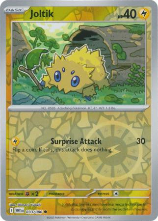White Flare - 033/086 - Joltik - Reverse Holo