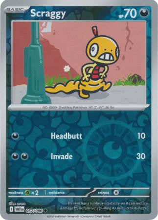 White Flare - 057/086 - Scraggy - Reverse Holo