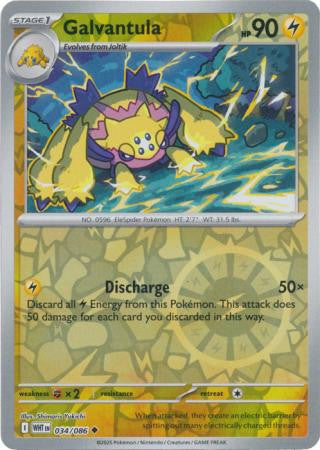White Flare - 034/086 - Galvantula - Reverse Holo