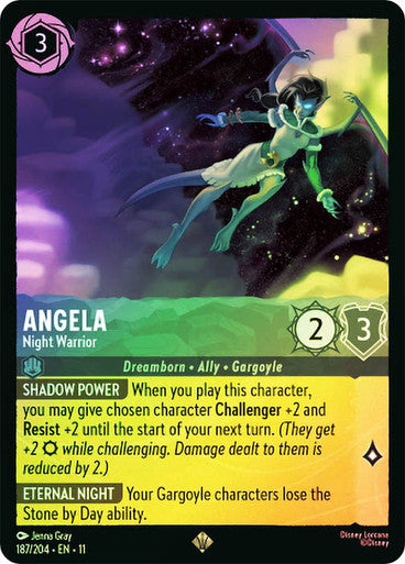 Winterspell - 187/204 - Angela - Night Warrior - Foil