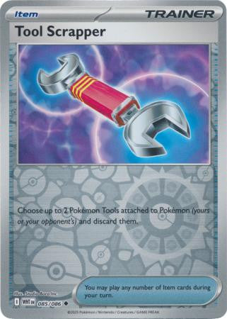 White Flare - 085/086 - Tool Scrapper - Reverse Holo