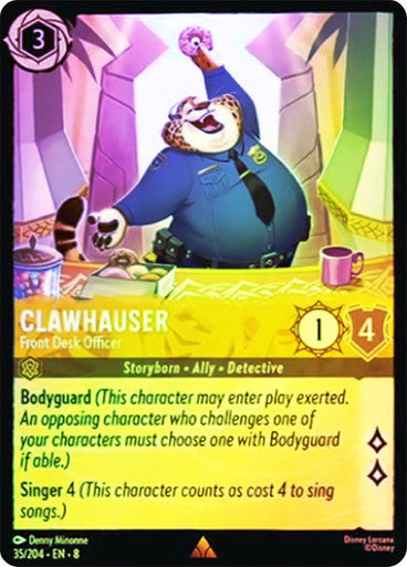 Reign Of Jafar - 035/204 - Clawhauser - Front Desk Officer - Foil