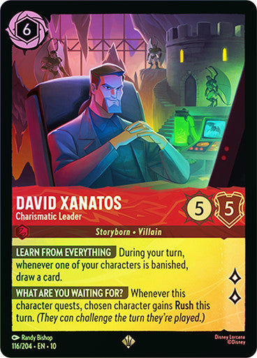 Whispers in the Well - 116/204 - David Xanatos - Charismatic Leader - Foil