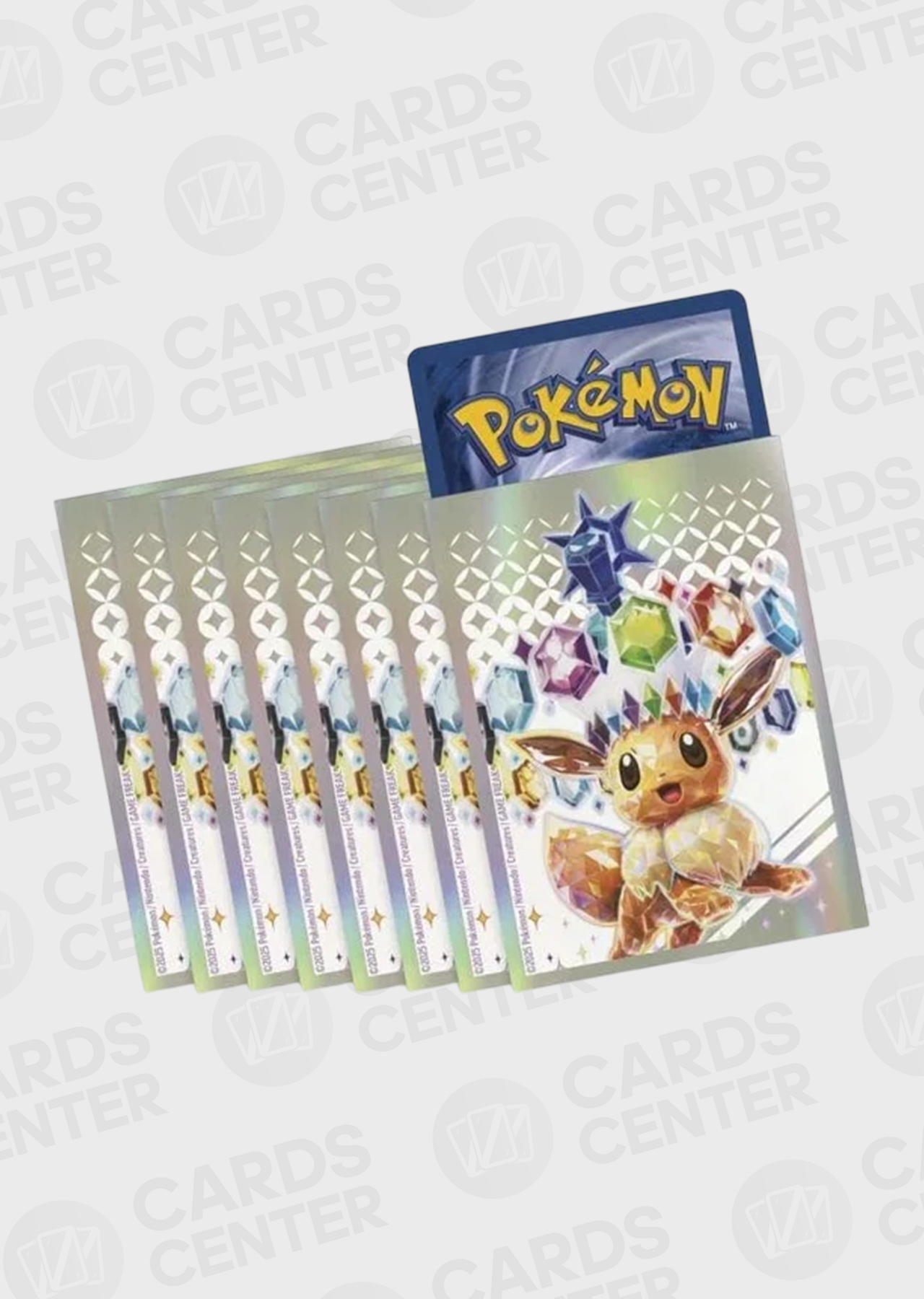 Pokemon Prismatic Evolutions Eevee Card Sleeves 65 Pack Silver Clear 2025 Pokemon Prismatic Evolutions Eevee Card Sleeves 65 Pack Silver Clear 2025