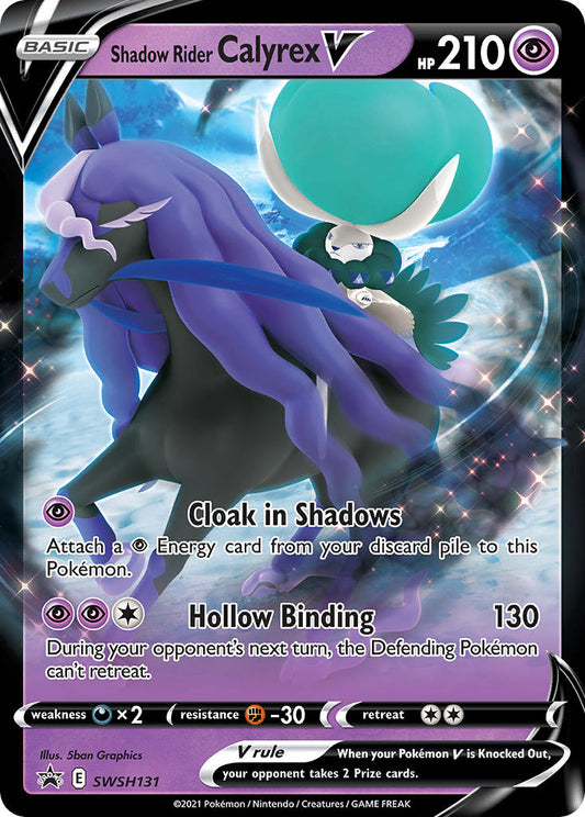 SWSH131 - Shadow Rider Calyrex V - Oversized Card