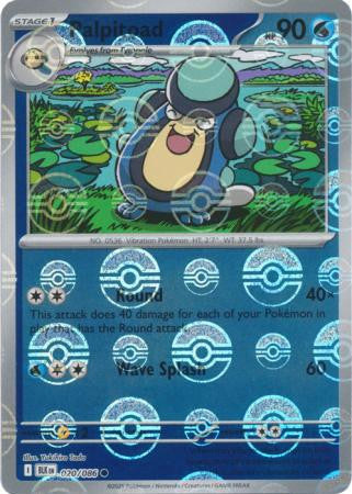 Black Bolt - 020/086 - Palpitoad - Poké Ball Reverse Holo